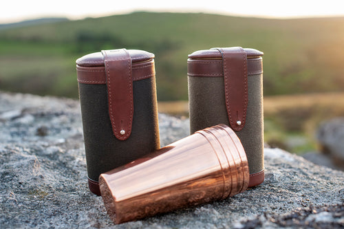 The Copper Sundowner Cup Set and Case